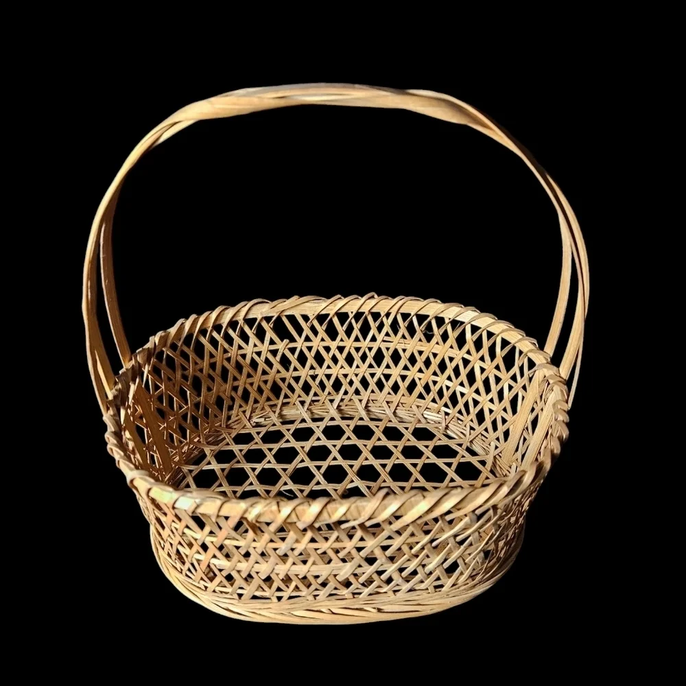 Vintage woven wicker basket.